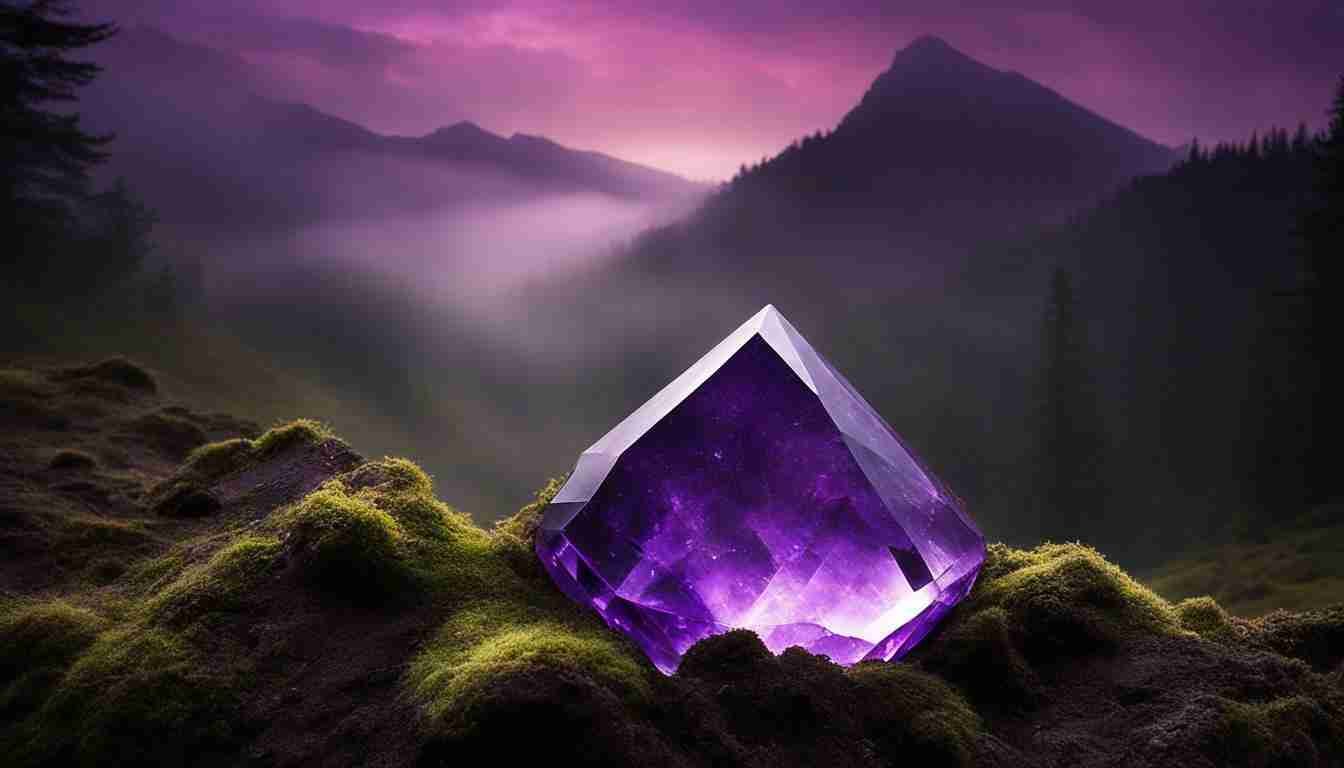 Purple Crystals for Connection to Higher Self